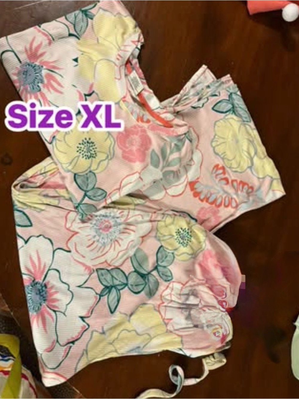 Pink Floral Two-Piece Lounge Set